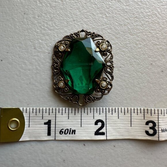 Cameo and Colored Rhinestone Lapel Scarf Hat Pins Set of 4 Retro Glam Brooches - Picture 9 of 11